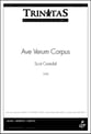 Ave Verum Corpus SATB choral sheet music cover